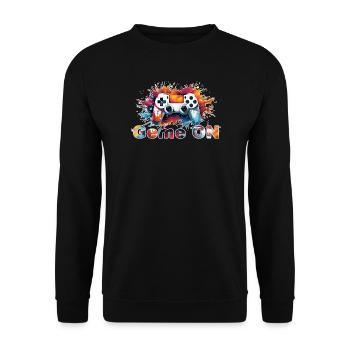 Controller GameON - Unisex Pullover - Schwarz - Vorne - Alina (178cm) & Michal (187cm)