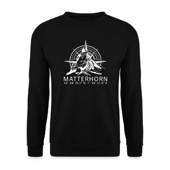 Matterhorn - Unisex Pullover - Schwarz - Vorne - Alina (178cm) & Michal (187cm)