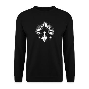 Fleche - Sweat-shirt Unisexe - noir - Devant - Alina (178cm) & Michal (187cm)