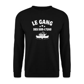 kayak, canoë-kayak, kayakiste - Sweat-shirt Unisexe - noir - Devant - Alina (178cm) & Michal (187cm)