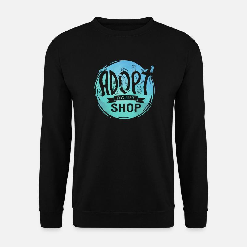 Adopt Don't Shop - Unisex Pullover - Schwarz