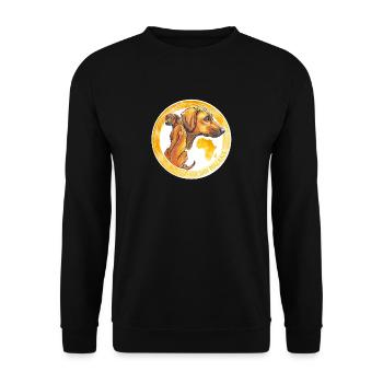 Rhodesian Ridgeback - Sweat-shirt Unisexe - noir - Devant - Alina (178cm) & Michal (187cm)