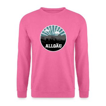 Ligne d’horizon de l’heure bleue de l’Allgäu - Sweat-shirt Unisexe - rose - Devant