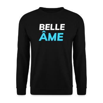 belle âme - Sweat-shirt Unisexe - noir - Devant - Alina (178cm) & Michal (187cm)
