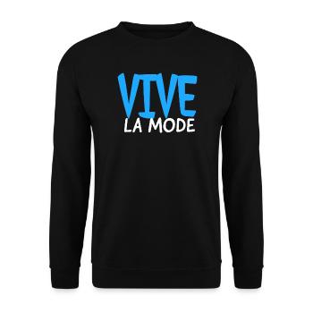 vive la mode vive la mode - Sweat-shirt Unisexe - noir - Devant - Alina (178cm) & Michal (187cm)