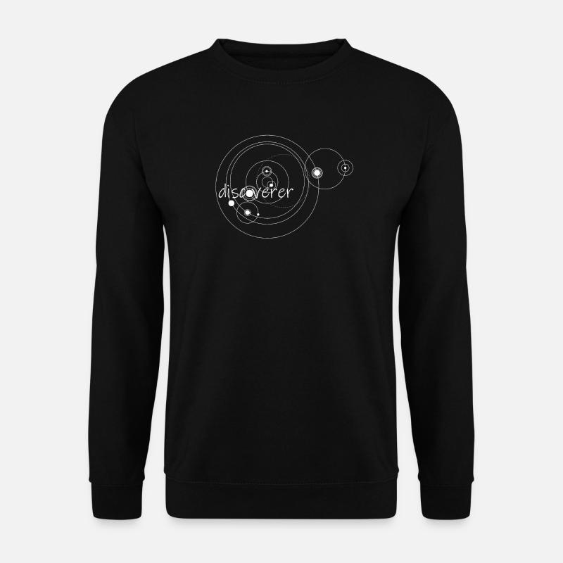 Discoverer (white) - Unisex Sweatshirt - black