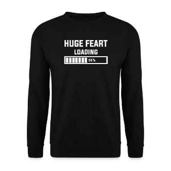 Vom Horror inspiriertes Ladebildschirm-Design - Unisex Pullover - Schwarz - Vorne - Alina (178cm) & Michal (187cm)