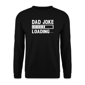 Chargement de papa blague t-shirt graphique - Sweat-shirt Unisexe - noir - Devant - Alina (178cm) & Michal (187cm)