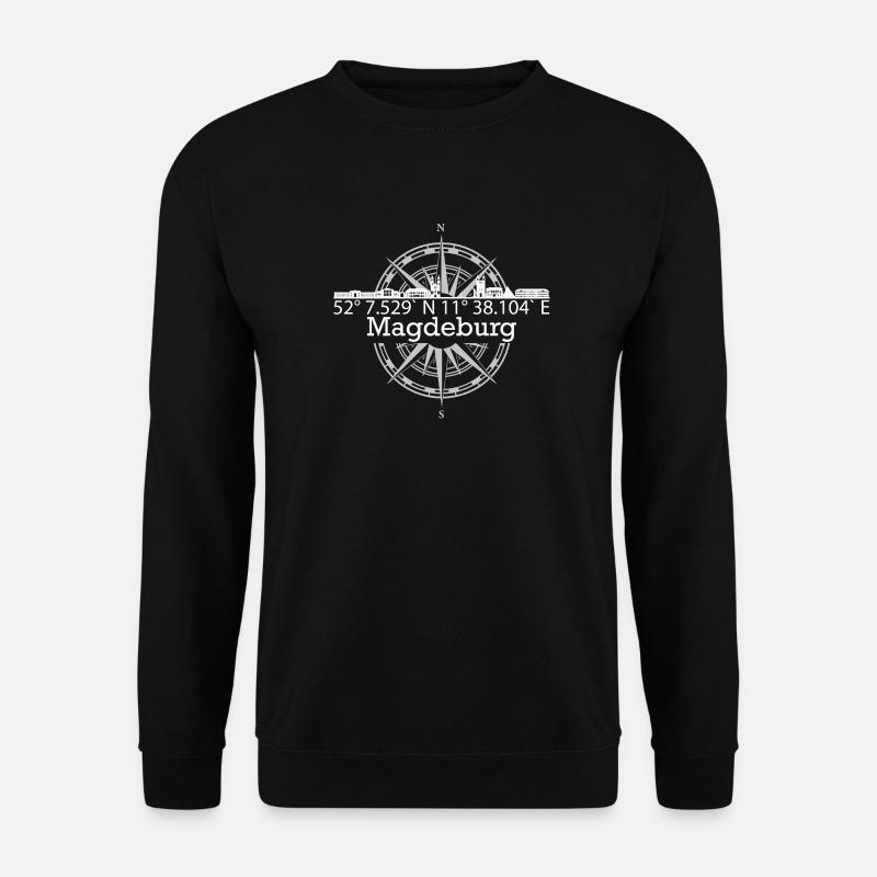 Skyline Magdeburg - Unisex Pullover - Schwarz