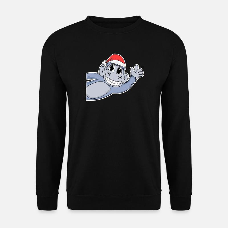 Monkey Christmas - Unisex Sweatshirt - black