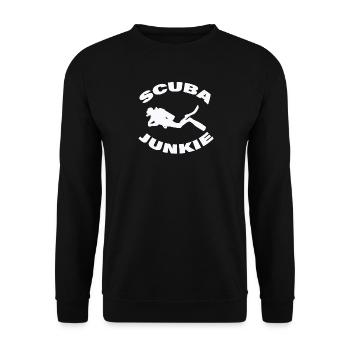 ACCRO À LA PLONGÉE SOUS-MARINE - Sweat-shirt Unisexe - noir - Devant - Alina (178cm) & Michal (187cm)