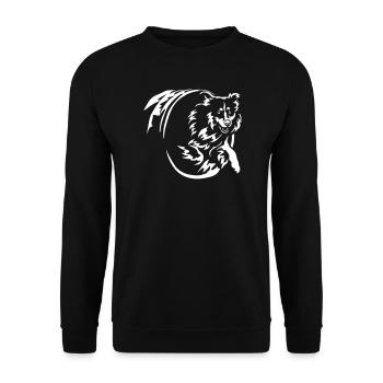 Australian Shepherd "Black Edition" - Unisex Sweatshirt - black - Front - Alina (178cm) & Michal (187cm)