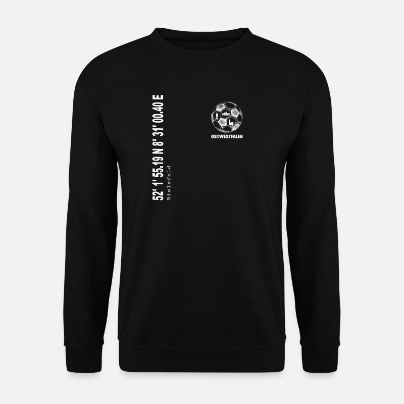 Koordinaten Bielefeld - Unisex Pullover - Schwarz