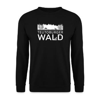 Teutoburger Wald - Unisex Pullover - Schwarz - Vorne - Alina (178cm) & Michal (187cm)