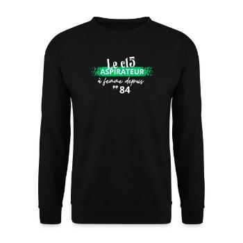 Le c15 aspirateur à femmes cadeau c15 du seigneur - Sweat-shirt Unisexe - noir - Devant - Alina (178cm) & Michal (187cm)