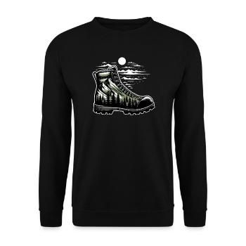 Chaussure randonnée Montagne Trekkeur Randonneur - Sweat-shirt Unisexe - noir - Devant - Alina (178cm) & Michal (187cm)