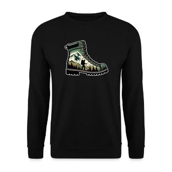 Chaussure randonnée Montagne Trekkeur Randonneur - Sweat-shirt Unisexe - noir - Devant - Alina (178cm) & Michal (187cm)