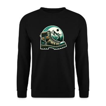 Chaussure randonnée Montagne Trekkeur Randonneur - Sweat-shirt Unisexe - noir - Devant - Alina (178cm) & Michal (187cm)