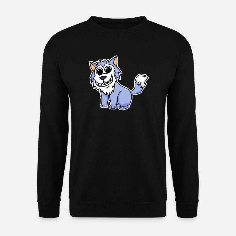 Wolf - Unisex Pullover - Schwarz