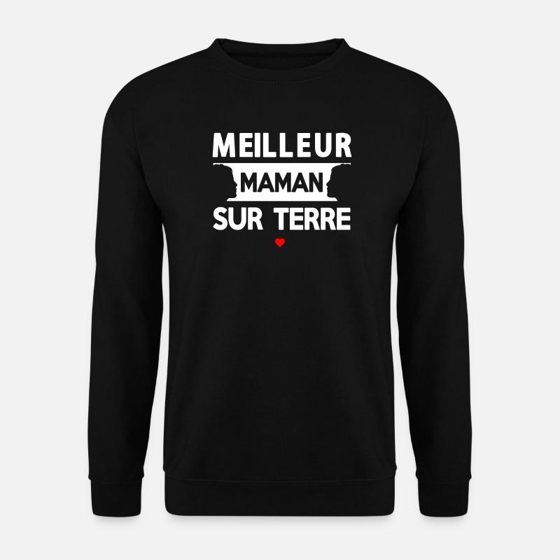 Zitat der Mutter auf der Erde - Unisex Pullover - Schwarz
