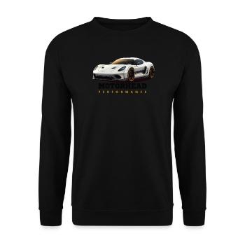 Performance Sports Car - Unisex Sweatshirt - black - Front - Alina (178cm) & Michal (187cm)