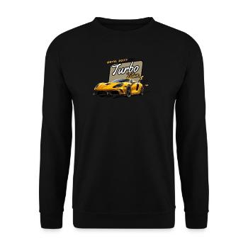 Turbo Titan Boost Speed - Unisex Sweatshirt - black - Front - Alina (178cm) & Michal (187cm)