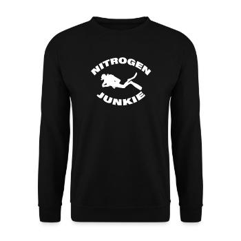 NITROGEN JUNKIE - Unisex Pullover - Schwarz - Vorne - Alina (178cm) & Michal (187cm)
