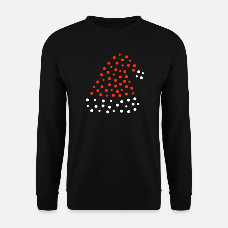 Christmas Hat - Dotted - Unisex Sweatshirt - black