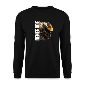Futuristic Energy Splash Helmet - Unisex Sweatshirt - black - Front - Alina (178cm) & Michal (187cm)