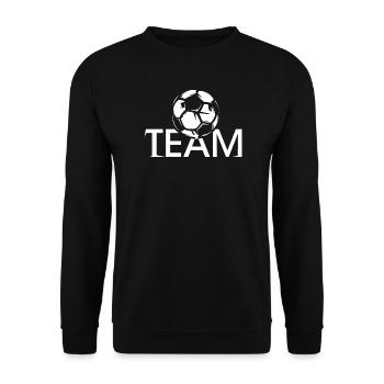 team mannschaft icon symbol ball fußball club - Unisex Pullover - Schwarz - Vorne - Alina (178cm) & Michal (187cm)