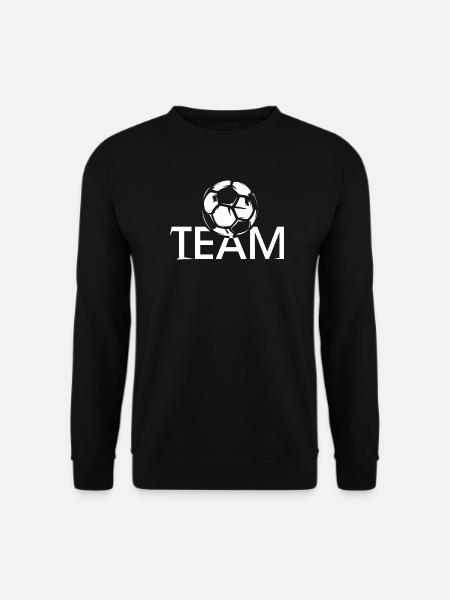 team mannschaft icon symbol ball fußball club - Unisex Pullover - Schwarz