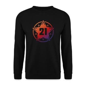 Superstar 21 - Unisex Sweatshirt - black - Front - Alina (178cm) & Michal (187cm)