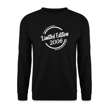 Cadeau d’anniversaire édition limitée 2006 - Sweat-shirt Unisexe - noir - Devant - Alina (178cm) & Michal (187cm)
