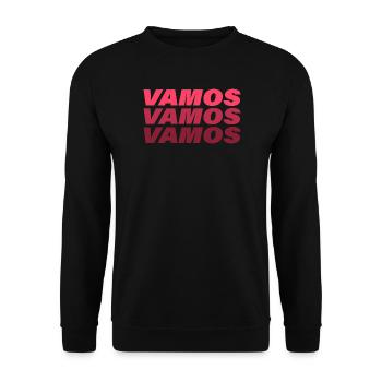 Vamos - Unisex Sweatshirt - black - Front - Alina (178cm) & Michal (187cm)