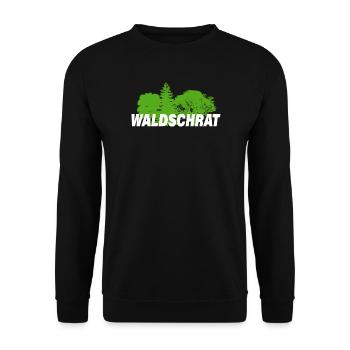WALDSCHRAT - Unisex Pullover - Schwarz - Vorne - Alina (178cm) & Michal (187cm)