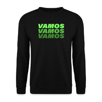 Vamos - Unisex Sweatshirt - black - Front - Alina (178cm) & Michal (187cm)