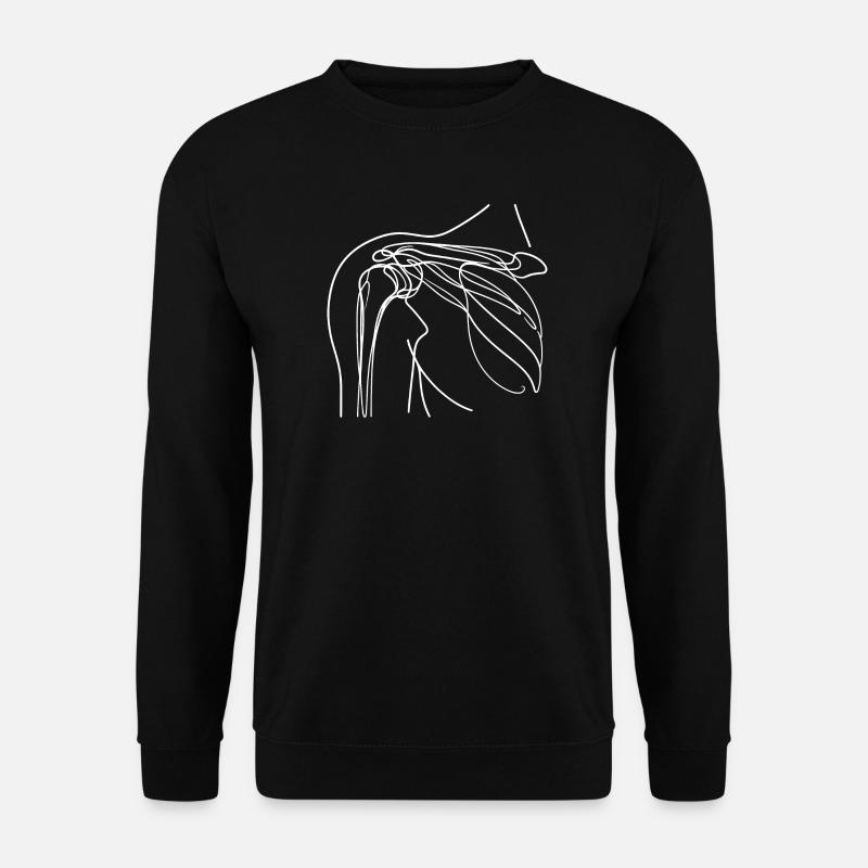 Schulterradiologie in einem Strich Art Manip Radio - Unisex Pullover - Schwarz
