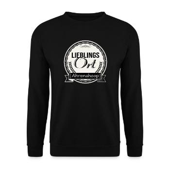 Lieblingsort Ahrenshoop - Unisex Pullover - Schwarz - Vorne - Alina (178cm) & Michal (187cm)