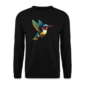 Colibri - Sweat-shirt Unisexe - noir - Devant - Alina (178cm) & Michal (187cm)