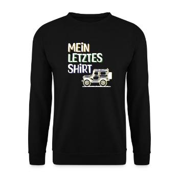 Caravan Camping Chilling Camping Statement Holiday - Unisex Sweatshirt - black - Front - Alina (178cm) & Michal (187cm)