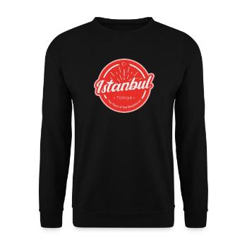 Istanbul - Unisex Sweatshirt - black - Front - Alina (178cm) & Michal (187cm)