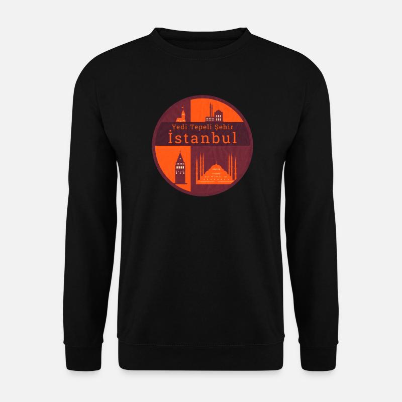 Wahrzeichen von Istanbul - Unisex Pullover - Schwarz