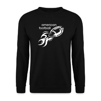 Football américain ballon Sport feu jeter icône - Sweat-shirt Unisexe - noir - Devant - Alina (178cm) & Michal (187cm)