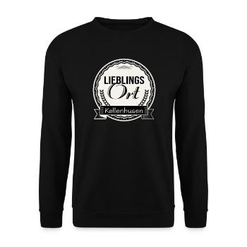 Lieblingsort Kellenhusen - Unisex Pullover - Schwarz - Vorne - Alina (178cm) & Michal (187cm)