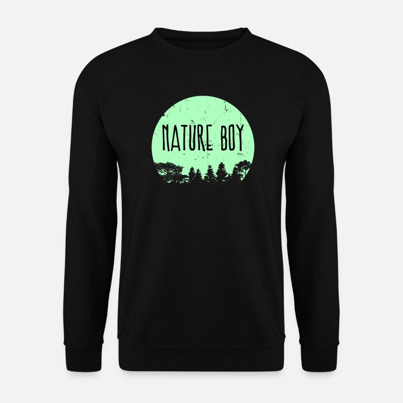 Campingplatz Natur Statement Wanderer Camping - Unisex Pullover - Schwarz