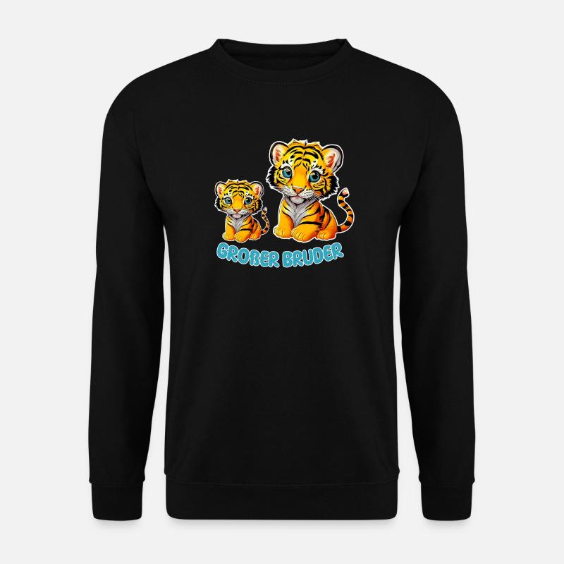 Großer Bruder Tiger - Unisex Pullover - Schwarz