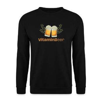 VitaminB - Unisex Pullover - Schwarz - Vorne - Alina (178cm) & Michal (187cm)
