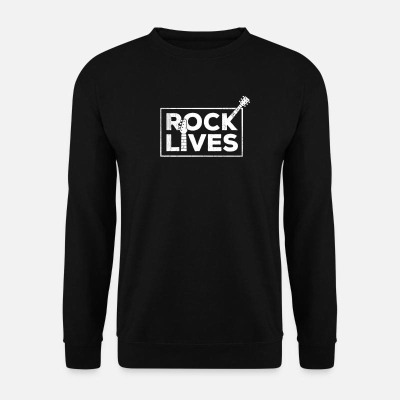 Rock Lives Bold Statement-Design - Unisex Pullover - Schwarz