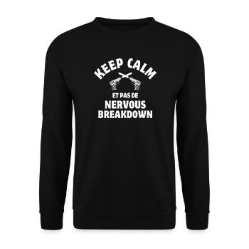 Les tontons flingueurs, cult film - Unisex Sweatshirt - black - Front - Alina (178cm) & Michal (187cm)