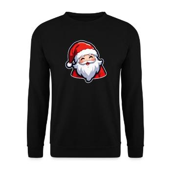 Santa Claus - Unisex Sweatshirt - black - Front - Alina (178cm) & Michal (187cm)